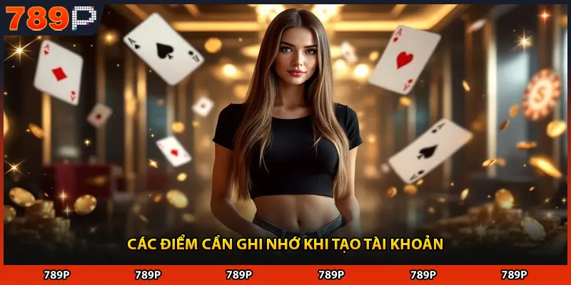 Các điểm cần ghi nhớ khi tạo tài khoản